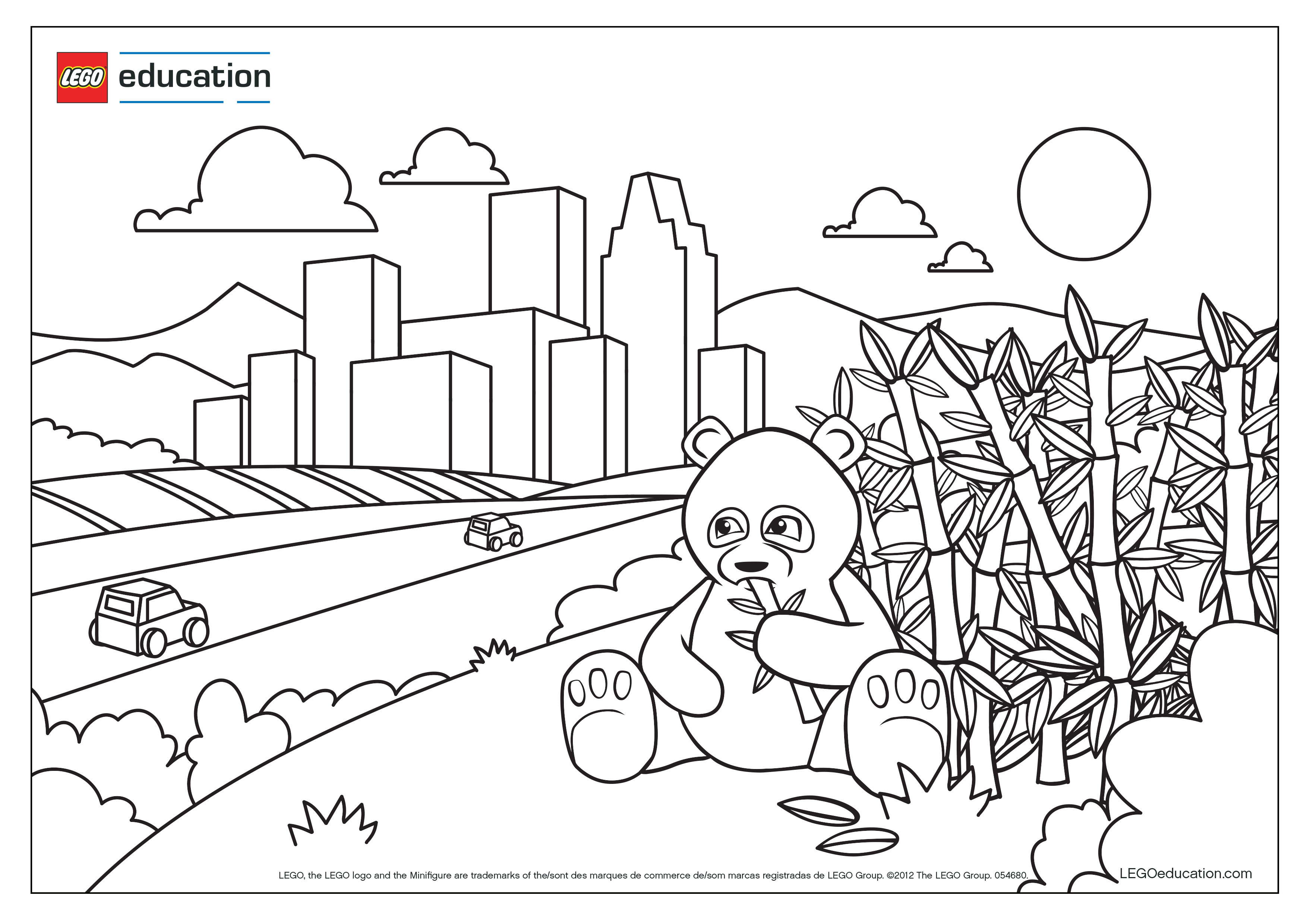 Preschool Colouring Pages Support Lego Education
